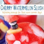Cherry Watermelon Slush is a refreshing watermelon drink recipe that will keep you cool all summer. It's our family's favorite summer slushie recipe. YUM!