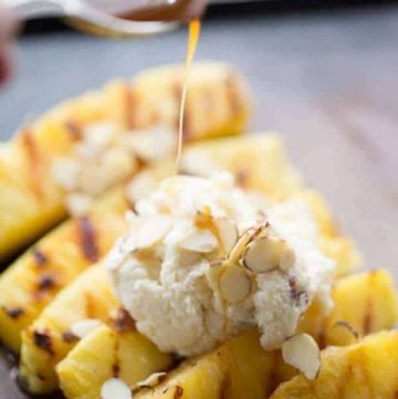 Grilled Pineapple with Mascarpone Whipped Cream