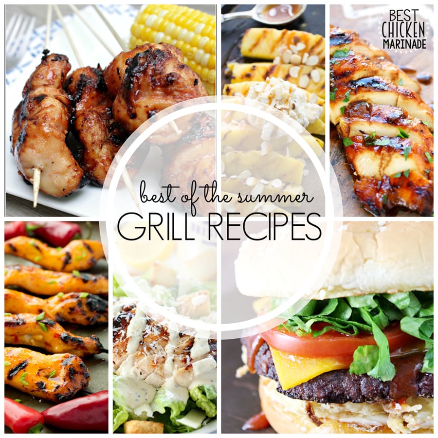 It's time to get your summer party on with these Best Summer Grill Recipes to feed the masses. Everything you need for your backyard bbq!