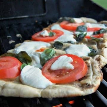 Grilled Margherita Pizza