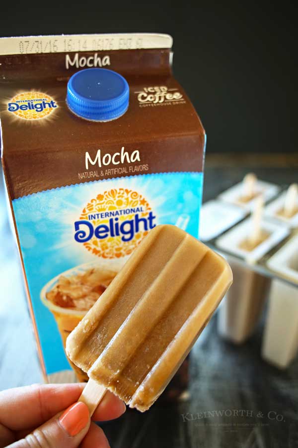 2 Ingredient Coconut Mocha Pops are a super easy iced coffee treat.