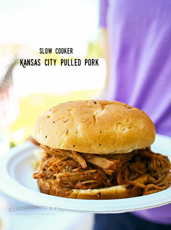 Kansas City Pulled Pork- Almost effortless, it's an easy family dinner idea that you'll love.