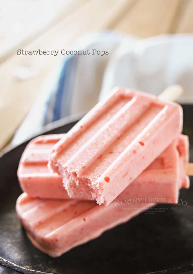 Strawberry Coconut Pops recipe