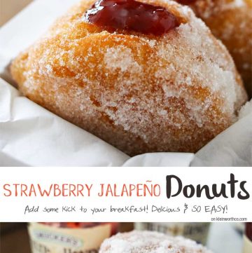 Strawberry Jalapeño Donuts - delicious homemade donuts