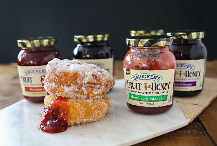 Easy Strawberry Jalapeño Donuts - delicious homemade breakfast with kickin' jam