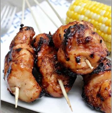 Sweet Maple Barbecue Chicken Kabobs