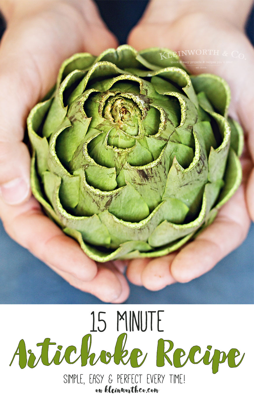 15 Minute Artichoke Recipe