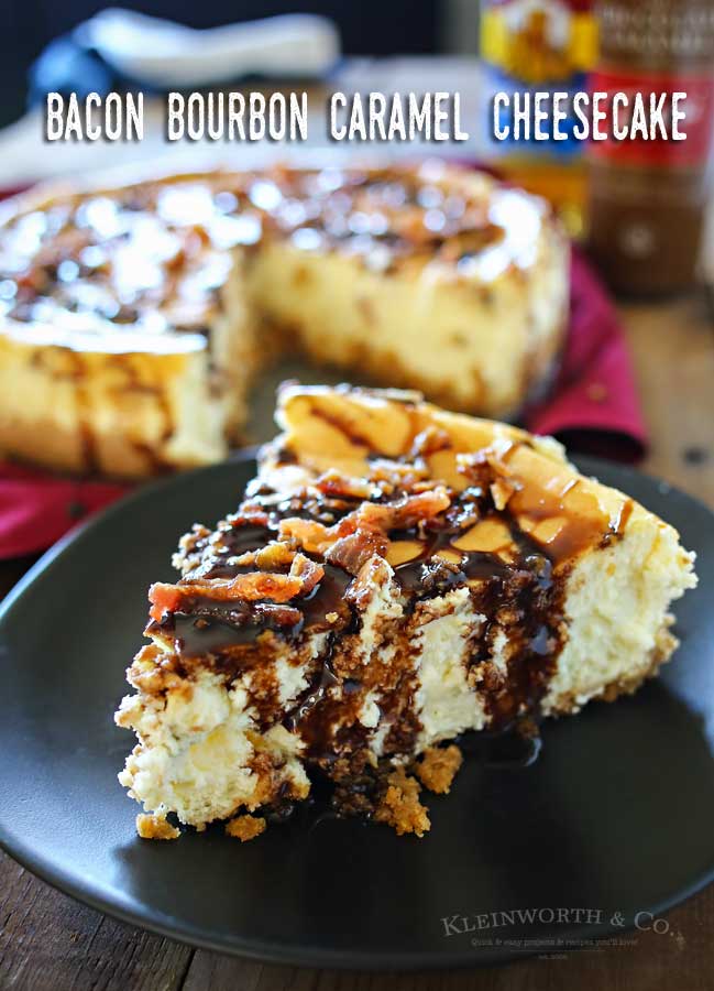 Bacon Bourbon Caramel Cheesecake