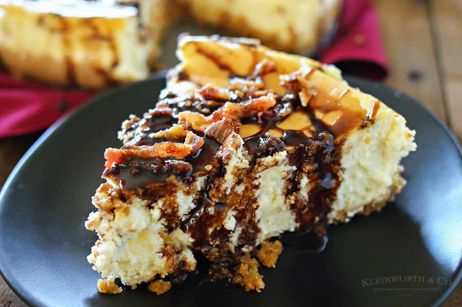 Bacon Bourbon Caramel Cheesecake