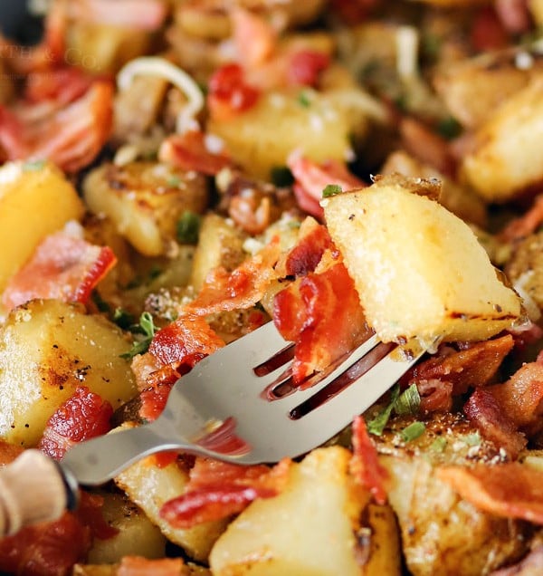 Skillet Breakfast Potatoes & Bacon