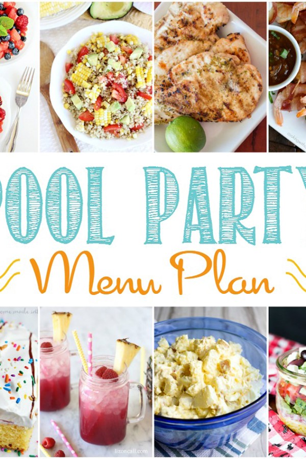 Pool party menu- yummy!