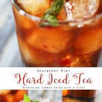 Raspberry Mint Iced Tea is a refreshing summer drink recipe, perfect for a hot day. Fresh raspberries, mint & a little lemon makes this tea perfect.