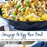 Sausage Egg Rice Bowl