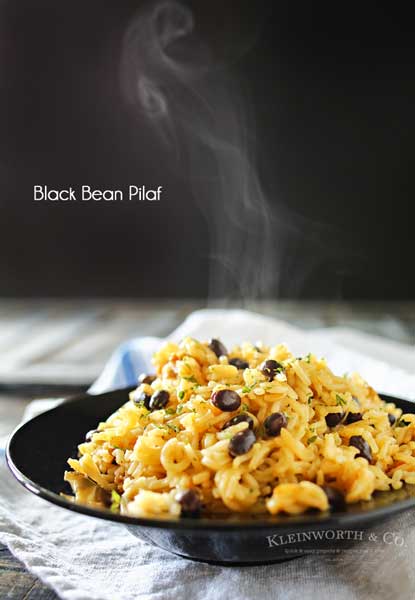 Black Bean Pilaf Recipe