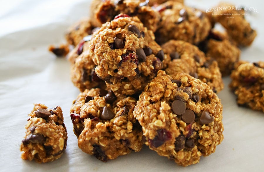 Cranberry Oatmeal Chocolate Chip Cookies are perfect for anyone that loves a hearty cookie loaded with goodness & yet won't break the diet. 
