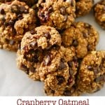 Skinny Cranberry Oatmeal Chocolate Chip Cookies