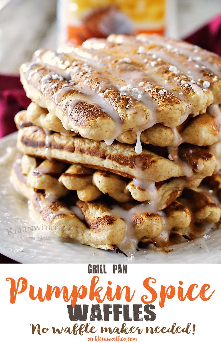 Grill Pan Pumpkin Spice Waffles