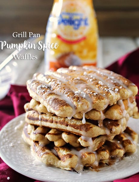 Grill Pan Pumpkin Spice Waffles
