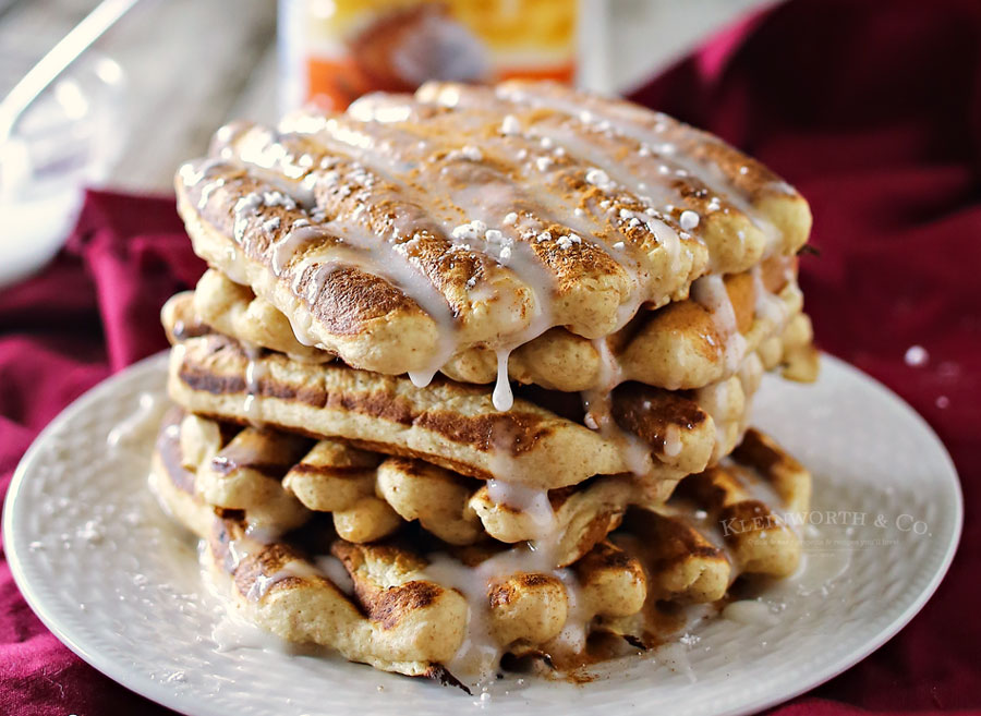 Grill Pan Pumpkin Spice Waffles