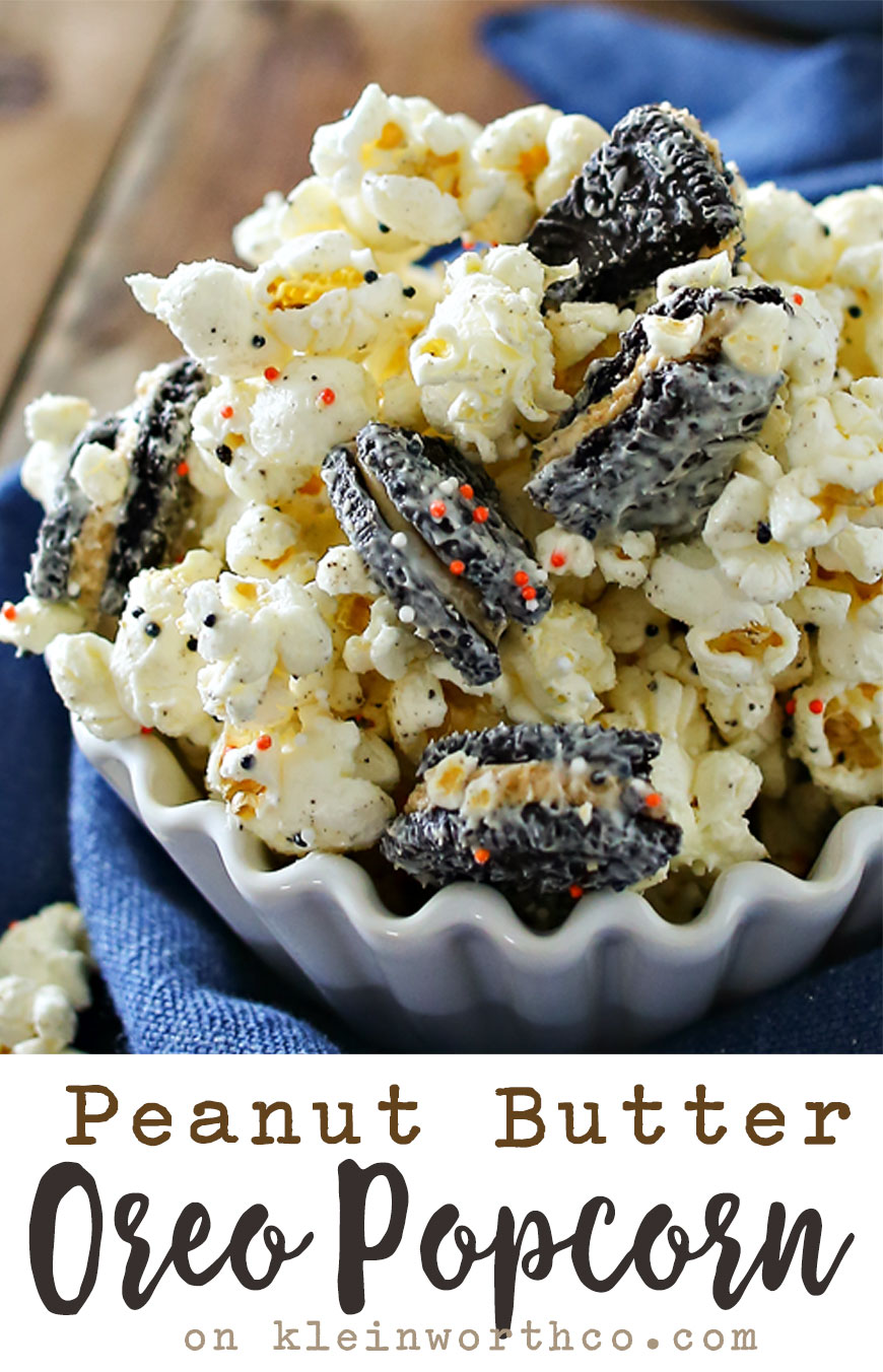 Peanut Butter Oreo Popcorn