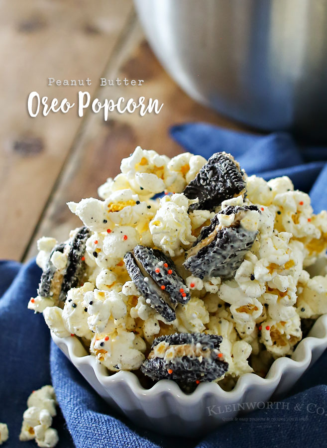 Peanut Butter Oreo Popcorn