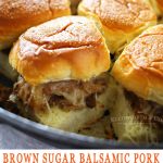 Brown Sugar Balsamic Pork Skillet Sliders