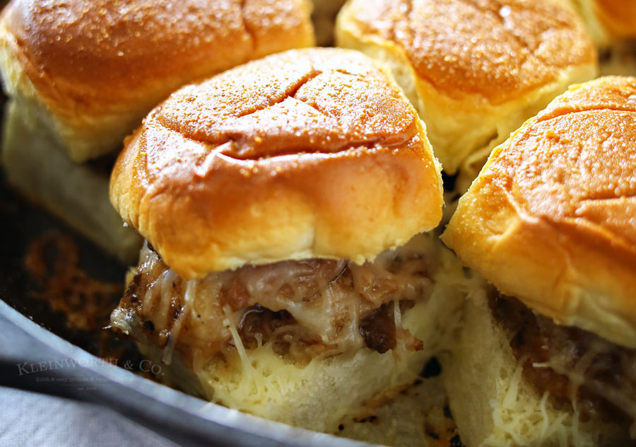 Brown Sugar Balsamic Pork Skillet Sliders