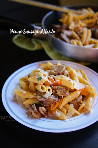 Penne Sausage Alfredo