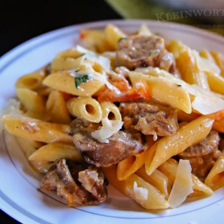 Penne Sausage Alfredo Penne Sausage Alfredo