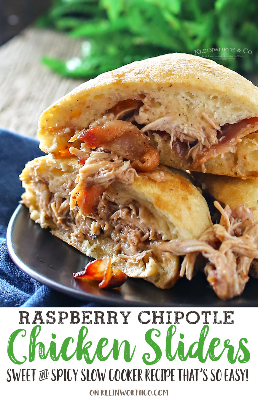 Raspberry Chipotle Chicken Sliders