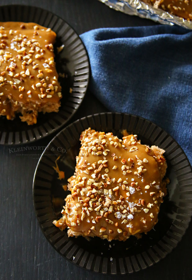 Salted Caramel Mocha Sheet Cake