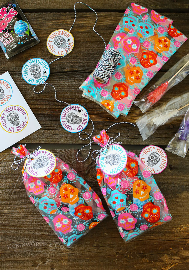 Sugar Skull Printable Gift Tag Goodie Bags