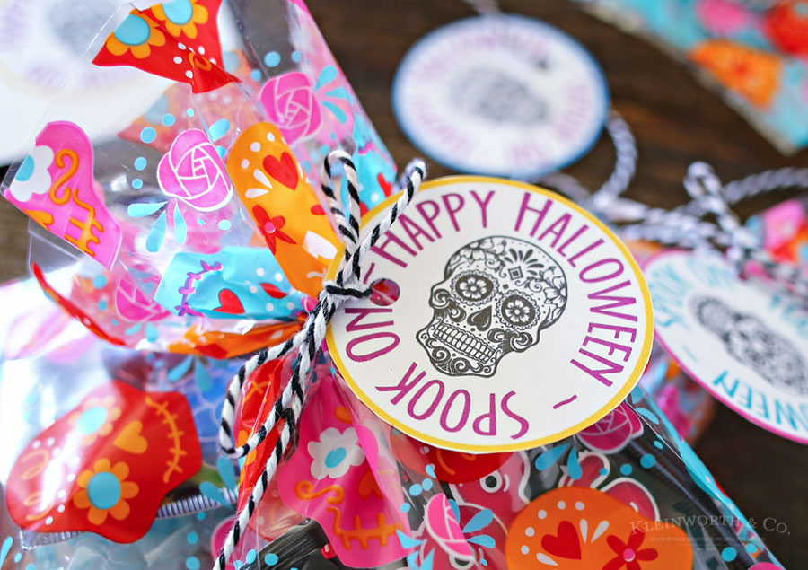 Sugar Skull Printable Gift Tag Goodie Bags