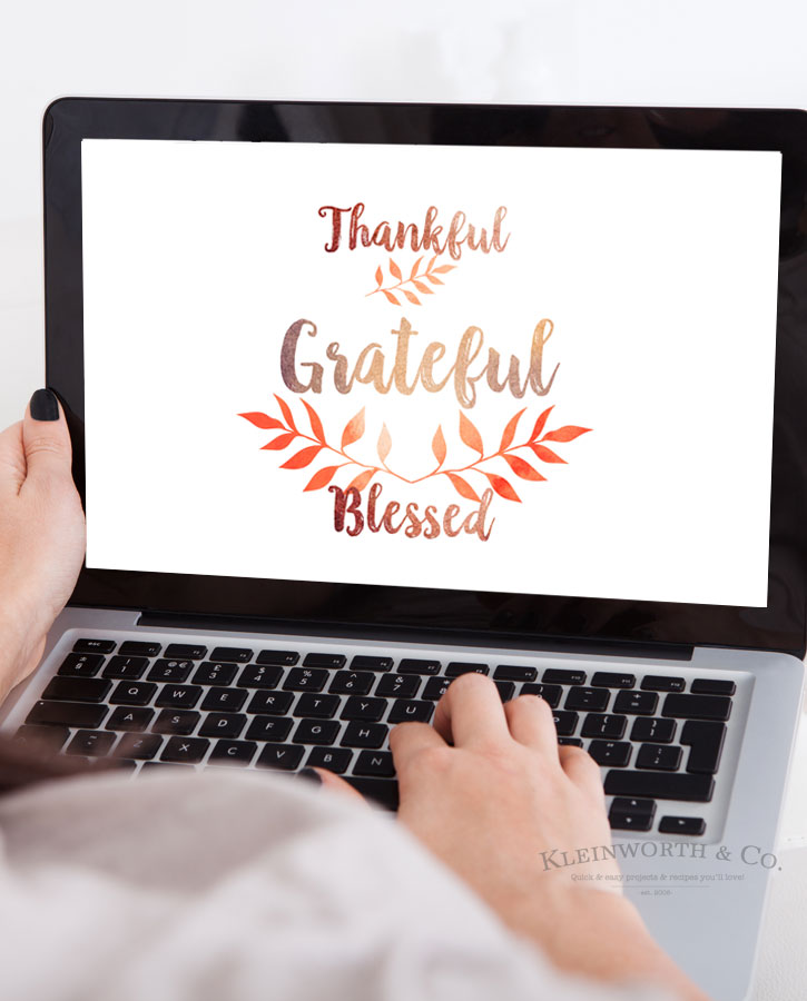 Thankful Grateful Blessed Free Printable  Grateful thankful blessed  Thankful Blessed wallpaper