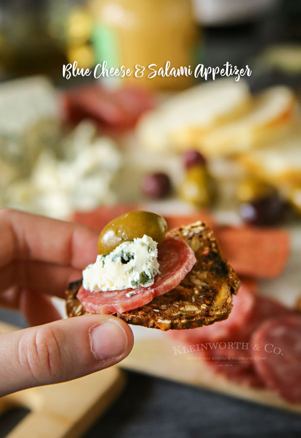 Blue Cheese Salami Appetizer