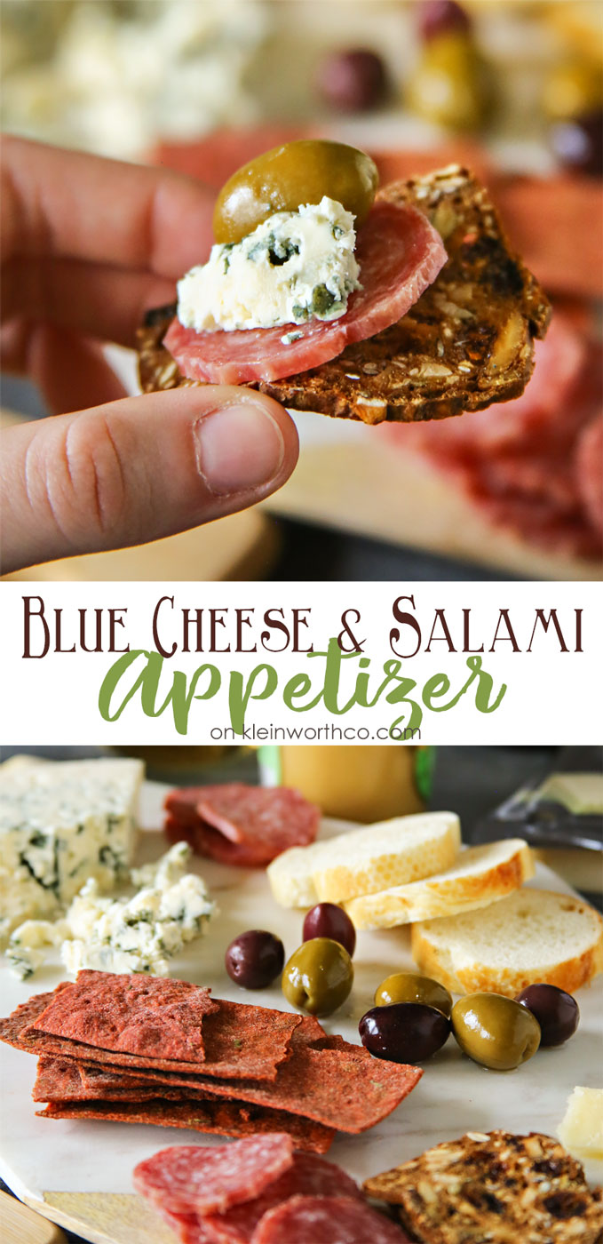 Blue Cheese Salami Appetizer