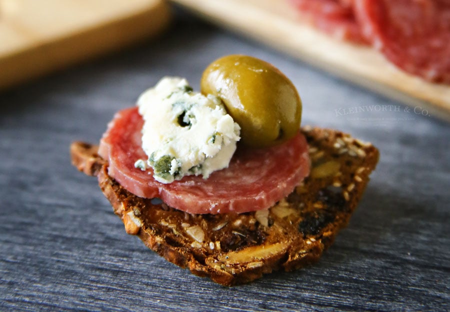 Blue Cheese Salami Appetizer