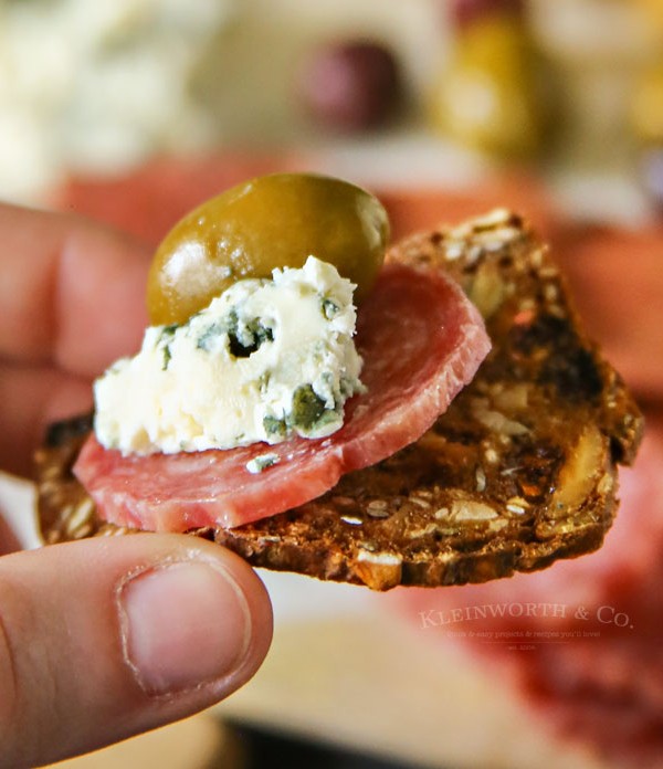 Blue Cheese Salami Appetizer