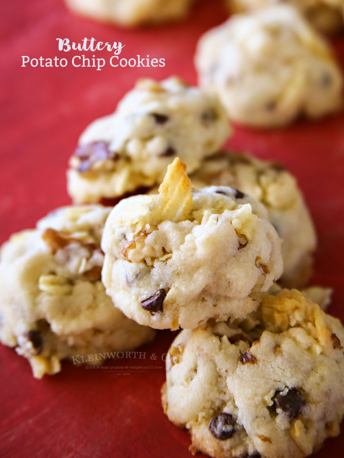 Buttery Walnut Potato Chip Cookies