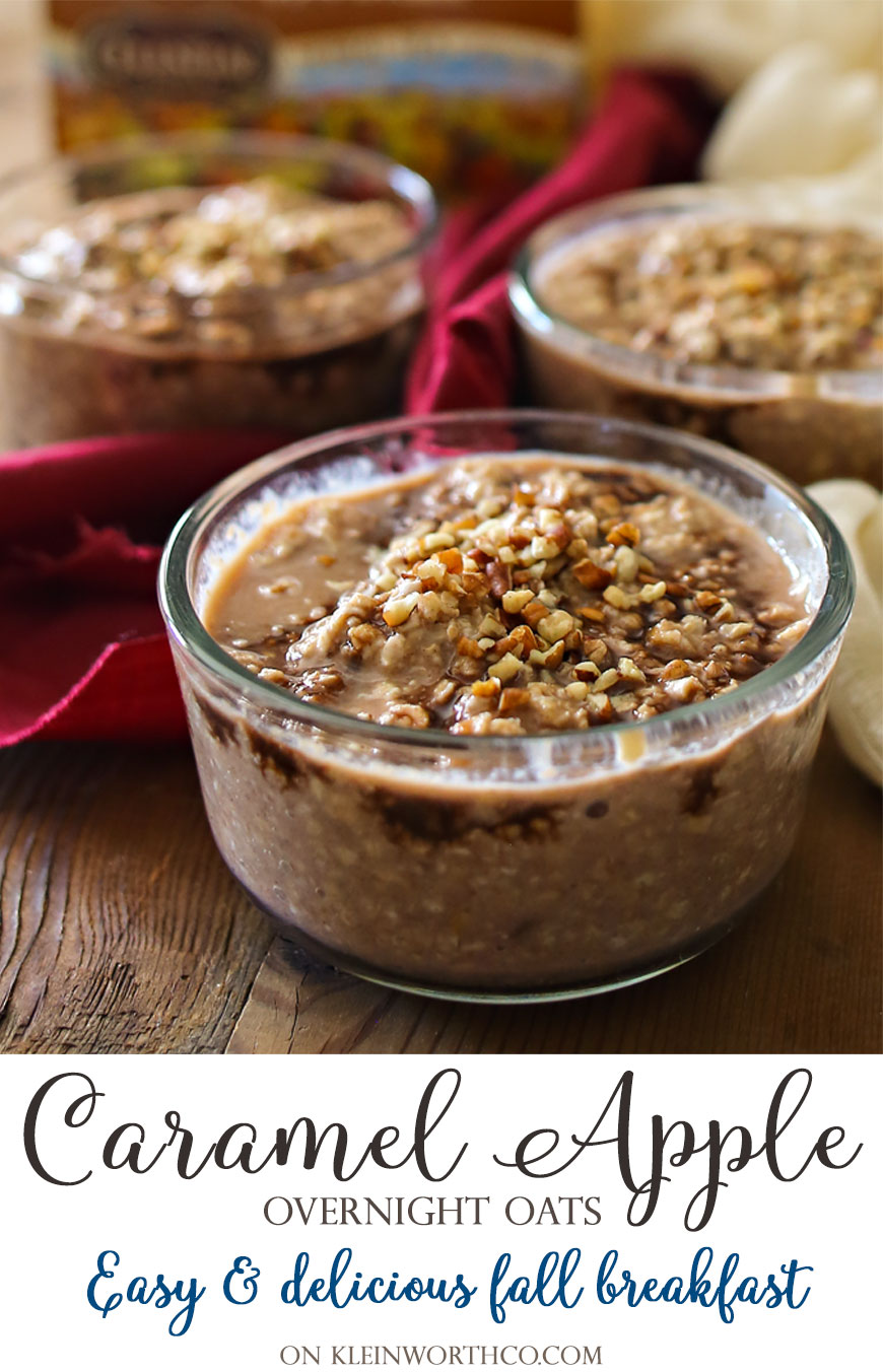 Caramel Apple Overnight Oats