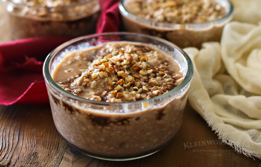 Caramel Apple Overnight Oats