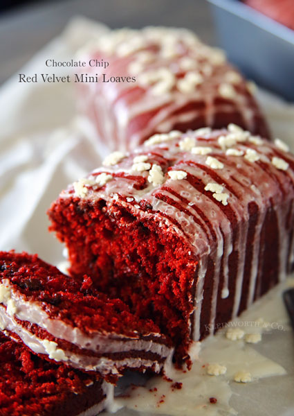 Chocolate Chip Red Velvet Mini Loaves