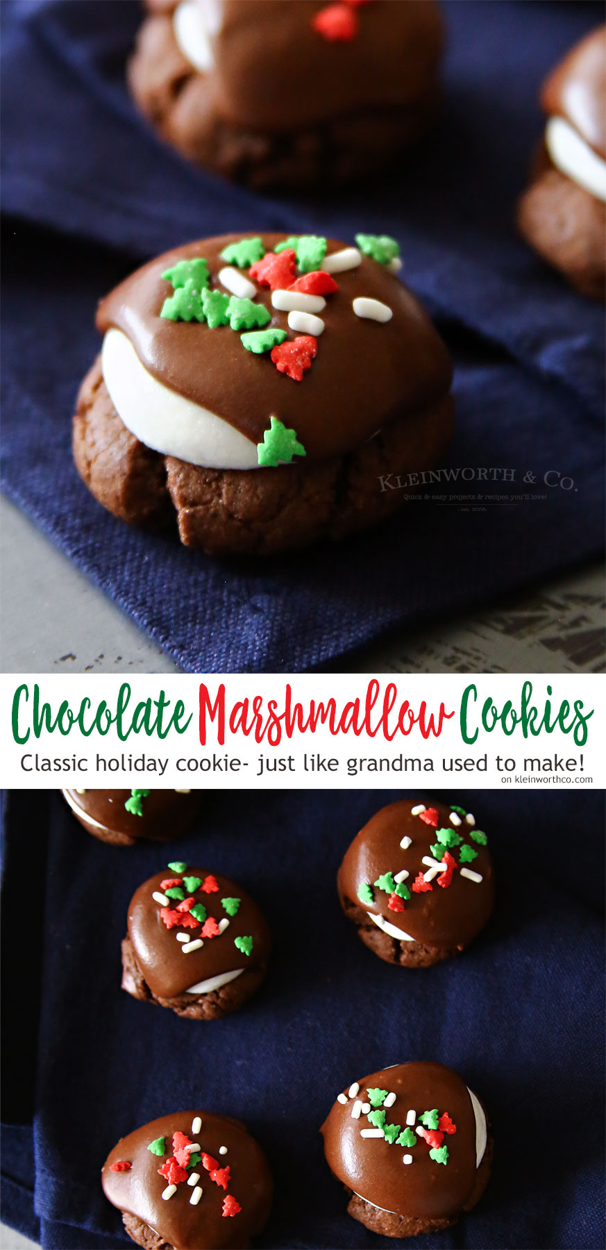 Chocolate Marshmallow Cookies