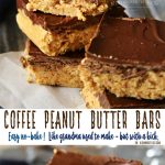 Coffee Peanut Butter Bars