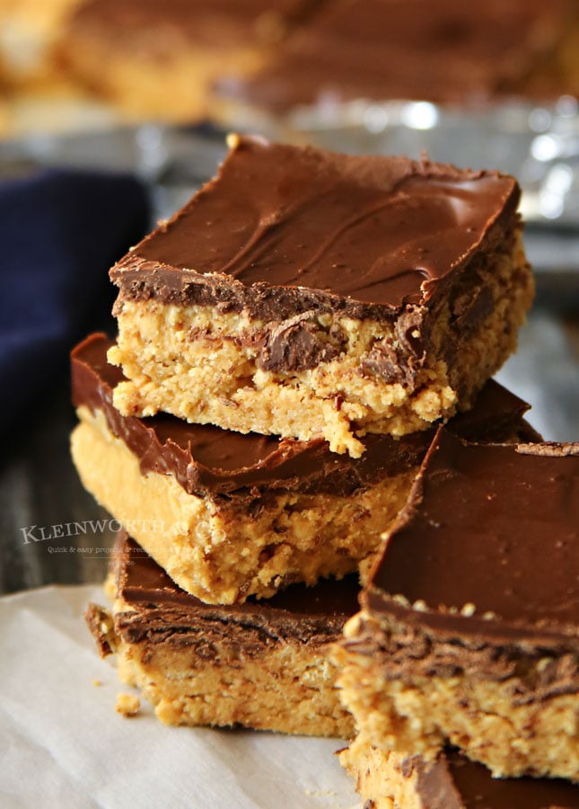 Coffee Peanut Butter Bars