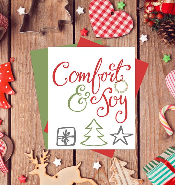 Comfort & Joy Free Holiday Printable