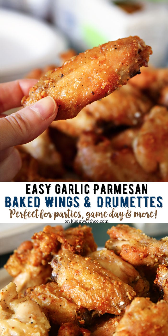 Garlic Parmesan Chicken Wings & Drumettes