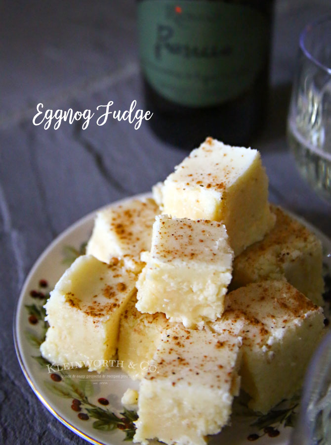 Eggnog Fudge