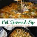 Ham & Cheese Hot Spinach Dip