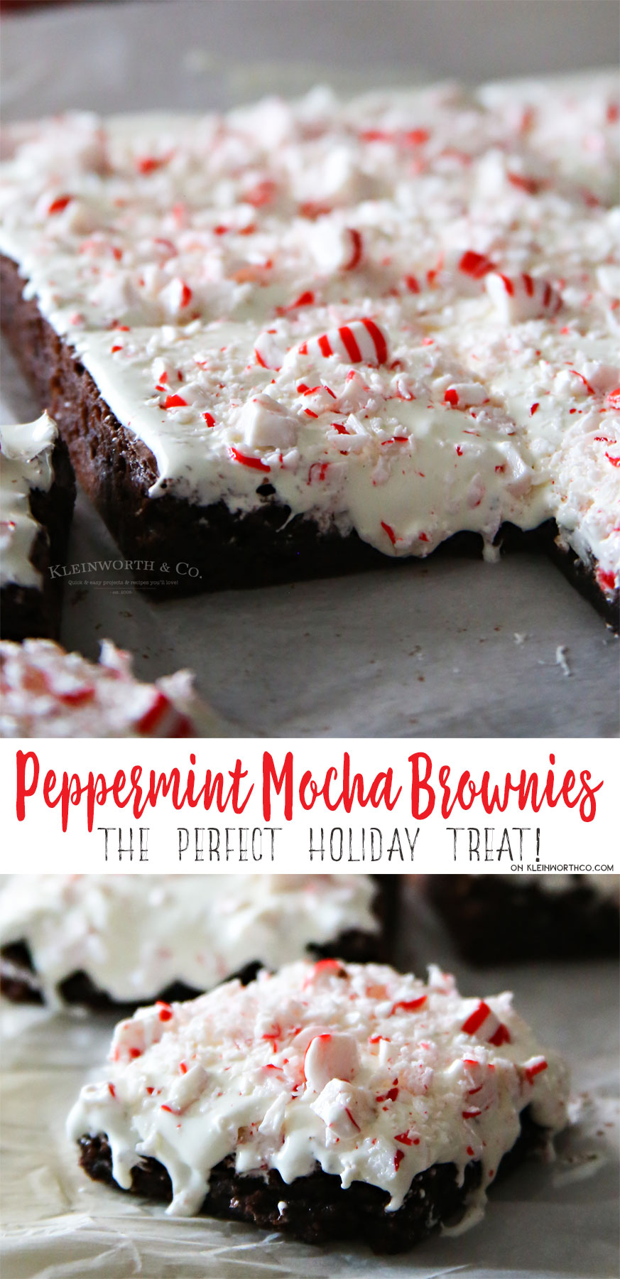 Peppermint Mocha Brownies